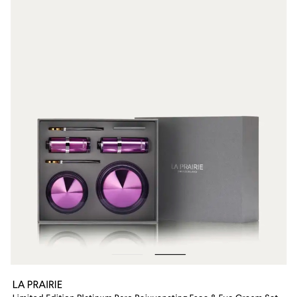 La Prairie Skincare Collection in Purple and Gray